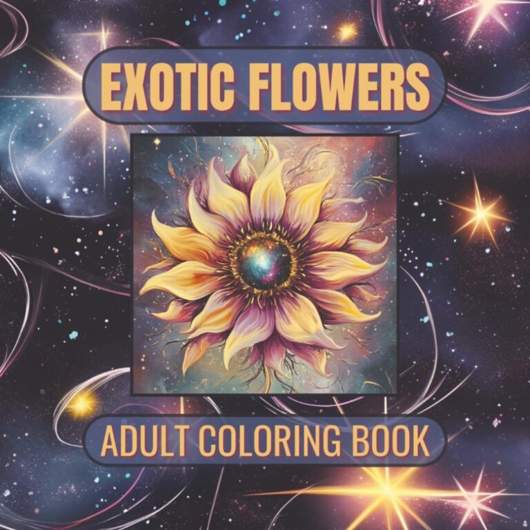 Exotic Flowers Coloring Book 61Ut3Mn8g2L. SL1000