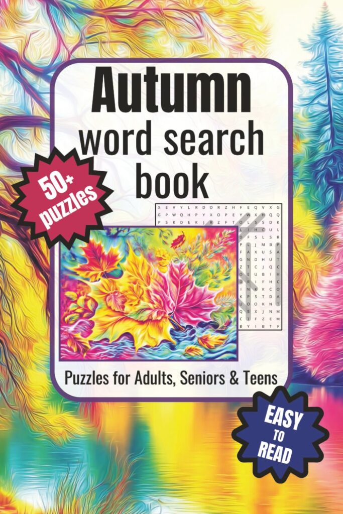 Autumn word search book 1 Autumn word search book Autumn word search book