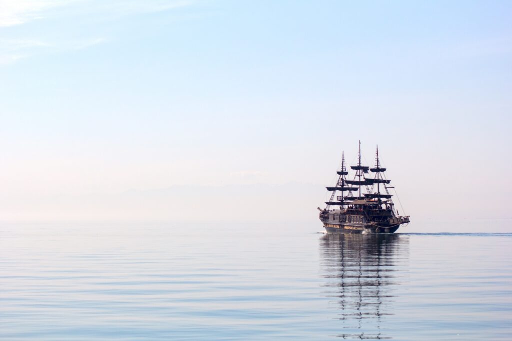 Last Voyage 1 Last Voyage horizontal shot tall ship sailing beautiful clear water daylight